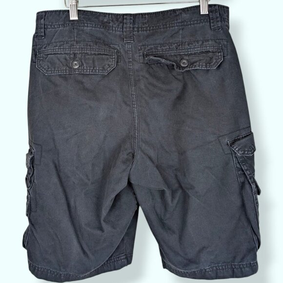 Lee Dungarees Black Cargo Shorts - Picture 3 of 8